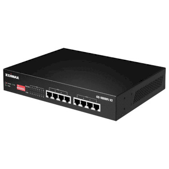 GS-1008PL V2 Lange afstand 8-poorts gigabit ethernet poe+-switch met dip-switch Product foto